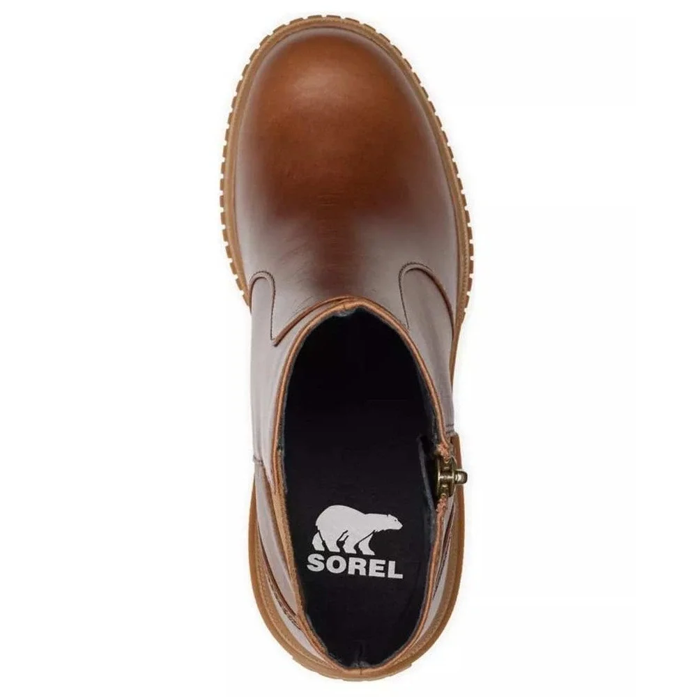 NWOB Sorel Brown‎ Ona Ave Zip Wedge Ankle Bootie